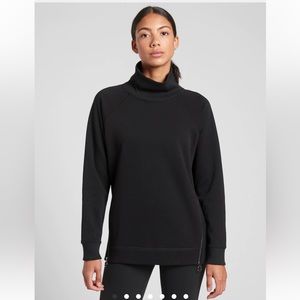 NWT Athleta Cozy Karma Side Zip Funnel Neck Womens Size XS